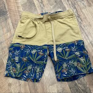 PRNTD by Polymer Hawaiian Two Tone Shorts